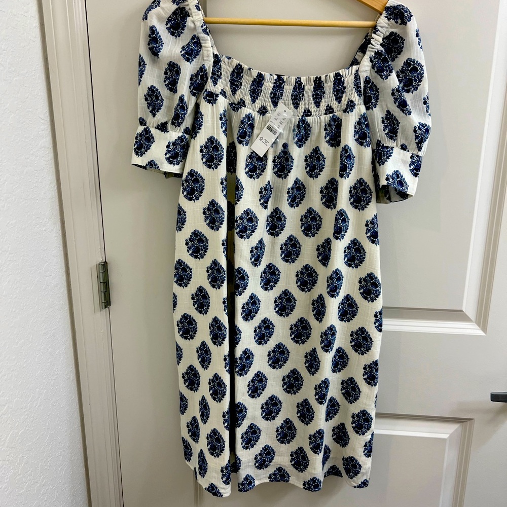 J.Crew Afternoon dress in gathered floral block print XS